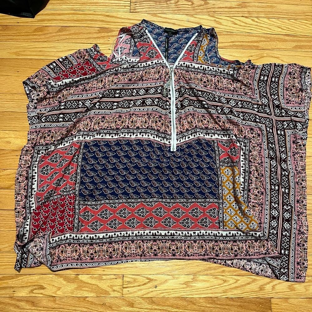 Coco + Carmen Multicolor Patterned Blouse
